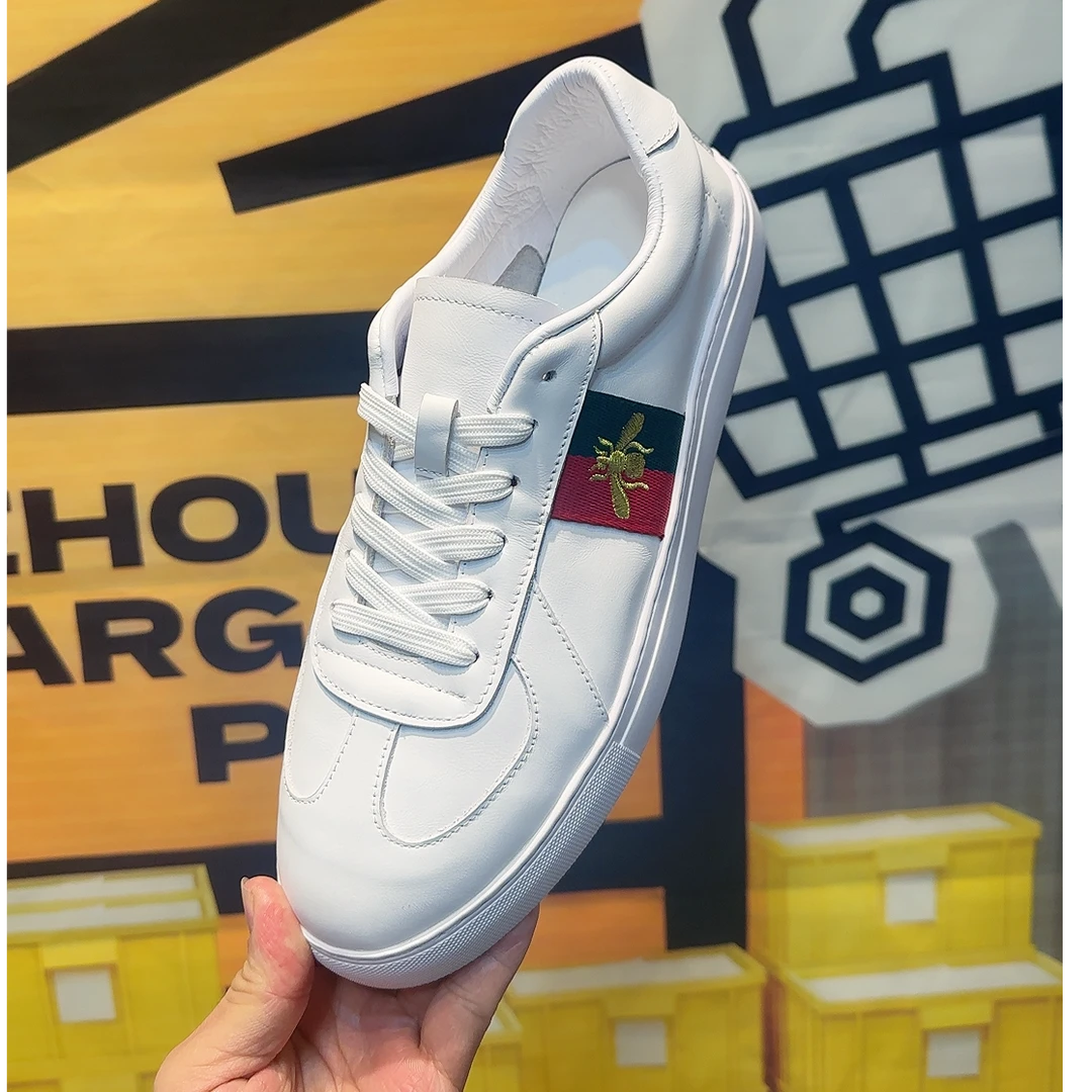 （1--50）高品质小白鞋男士牛皮鞋子百搭时尚款