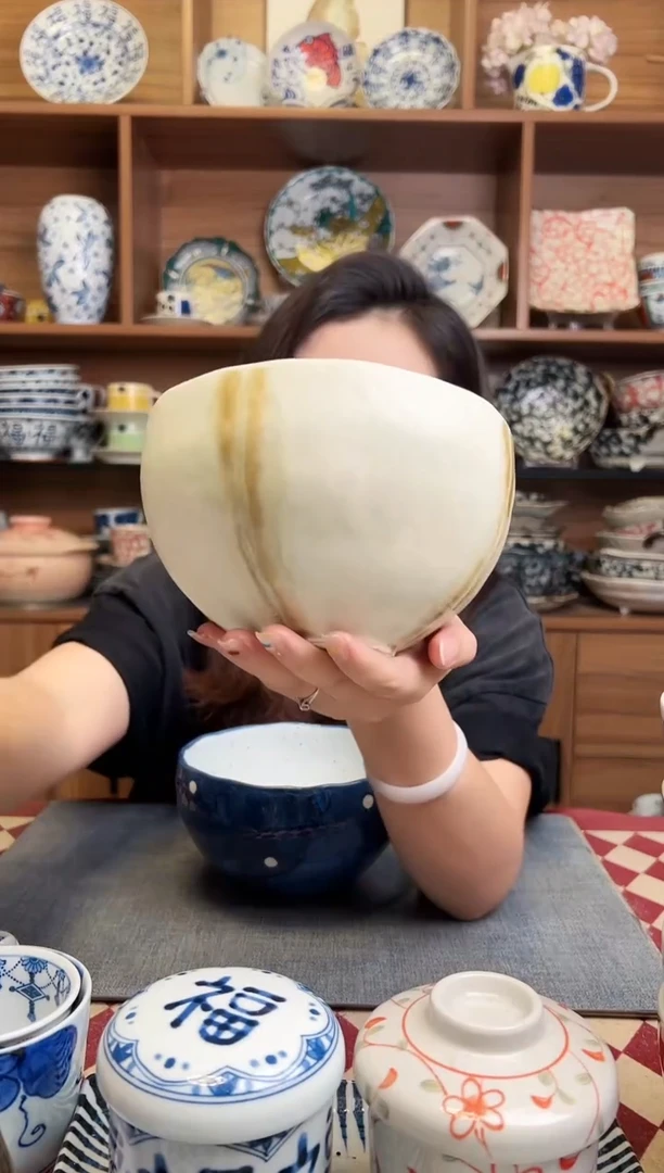 瓷片侘寂大面碗（土）