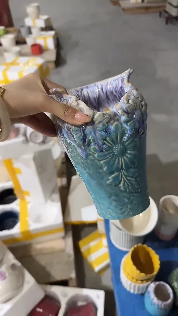 高温陶瓷花盆+E106