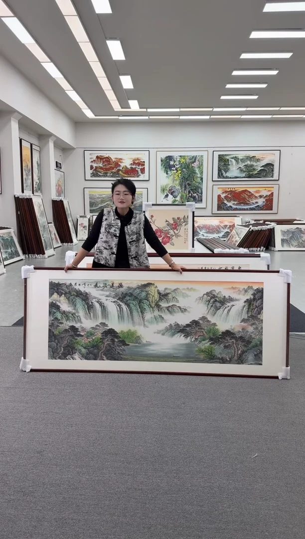 国画用****9手绘219*88源远流长