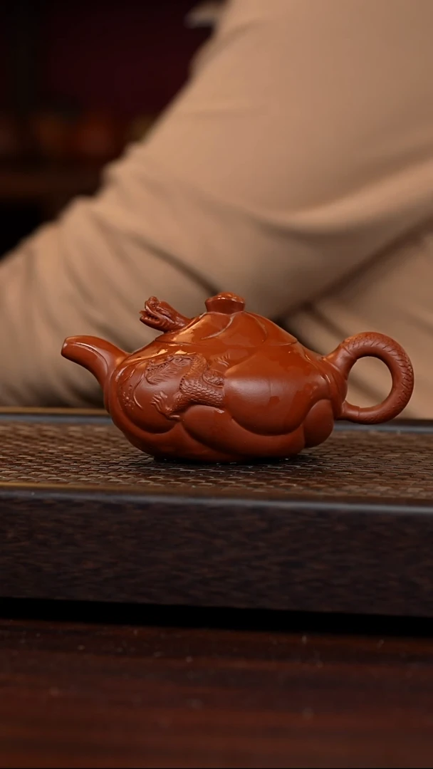 茶壶紫砂丹壶溢香紫砂壶320毫升微瑕