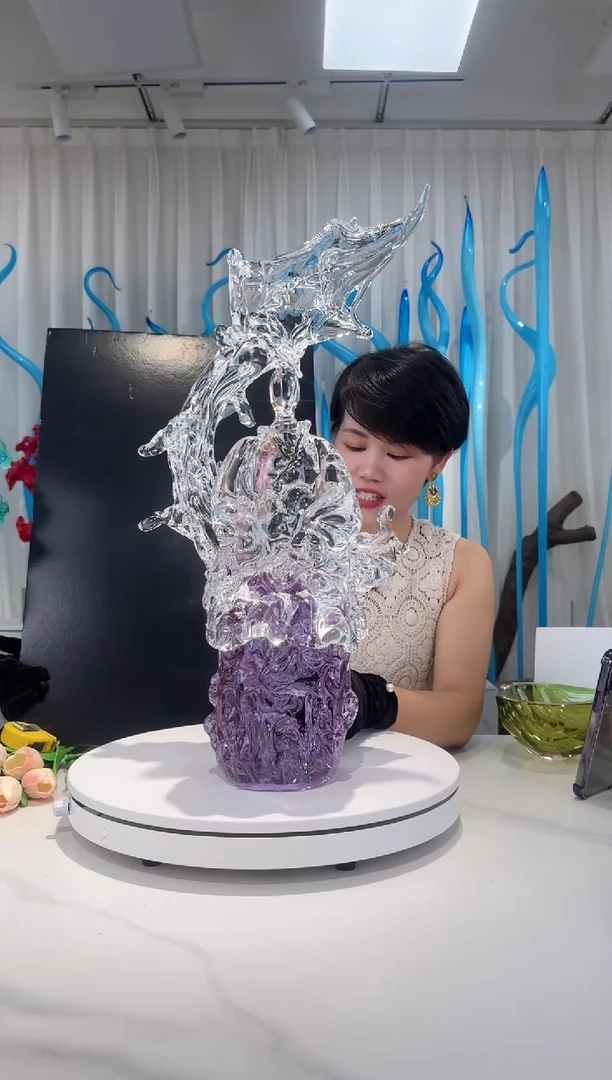 琉璃彩和美术馆【海浪】一物一拍