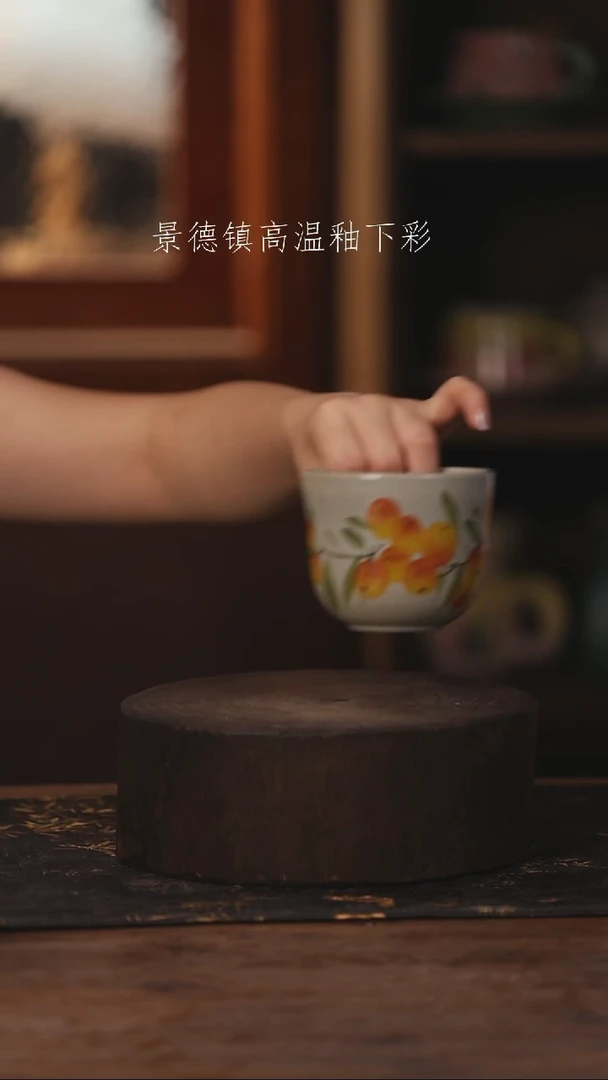 陶瓷景德镇高温釉下手绘陶瓷374