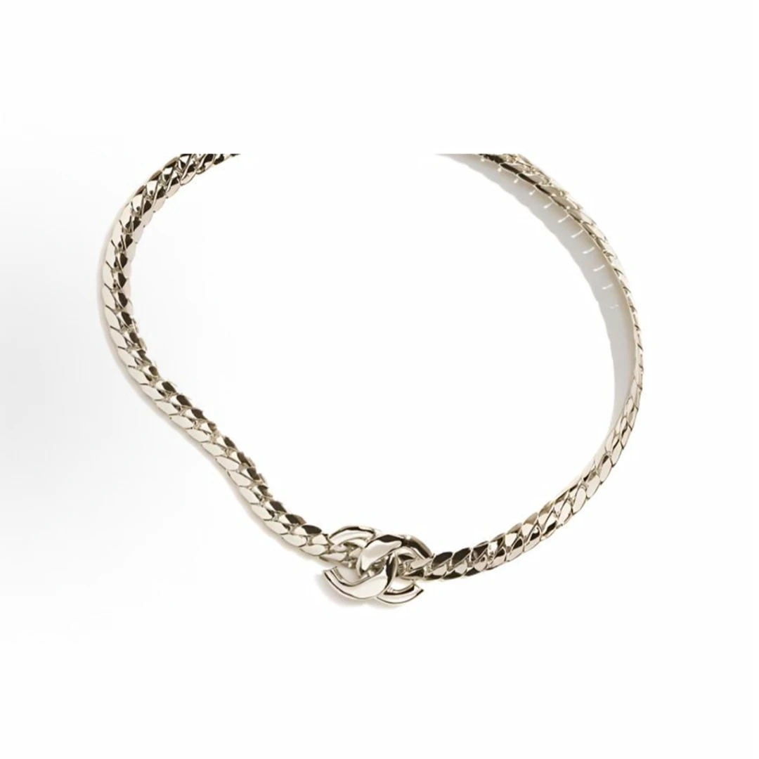 未使用 Chanel/香奈儿 珊珊活动 简约双C古巴链条 项链