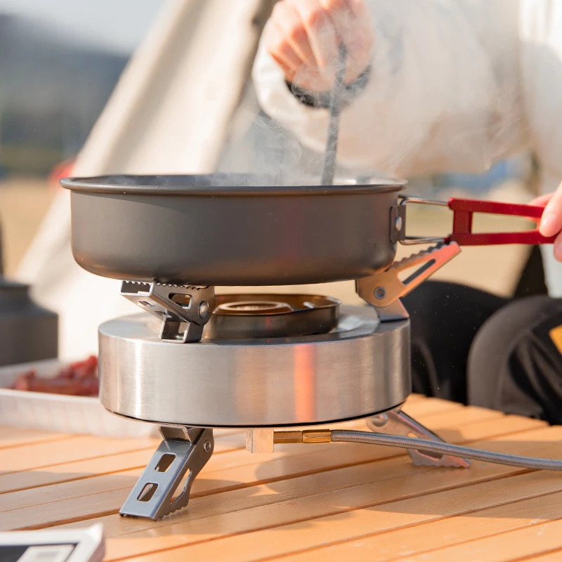 外出游玩炉头户外炉具防风野炊便携燃气灶大功率分体气炉野营炊具
