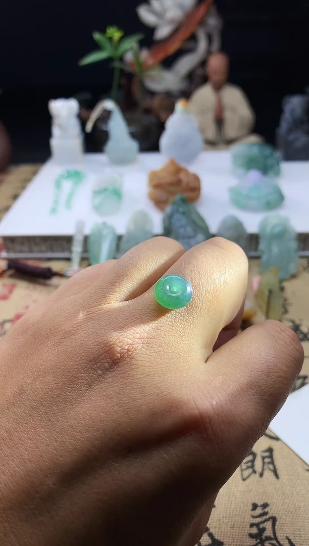 未镶嵌定制翡翠平安扣