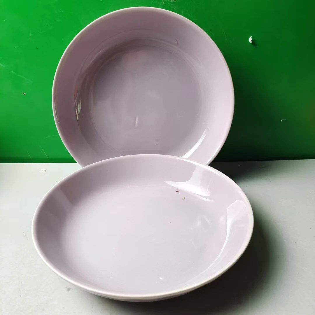 m1645 盘2个（口径20，高4）陶瓷餐具 A7
