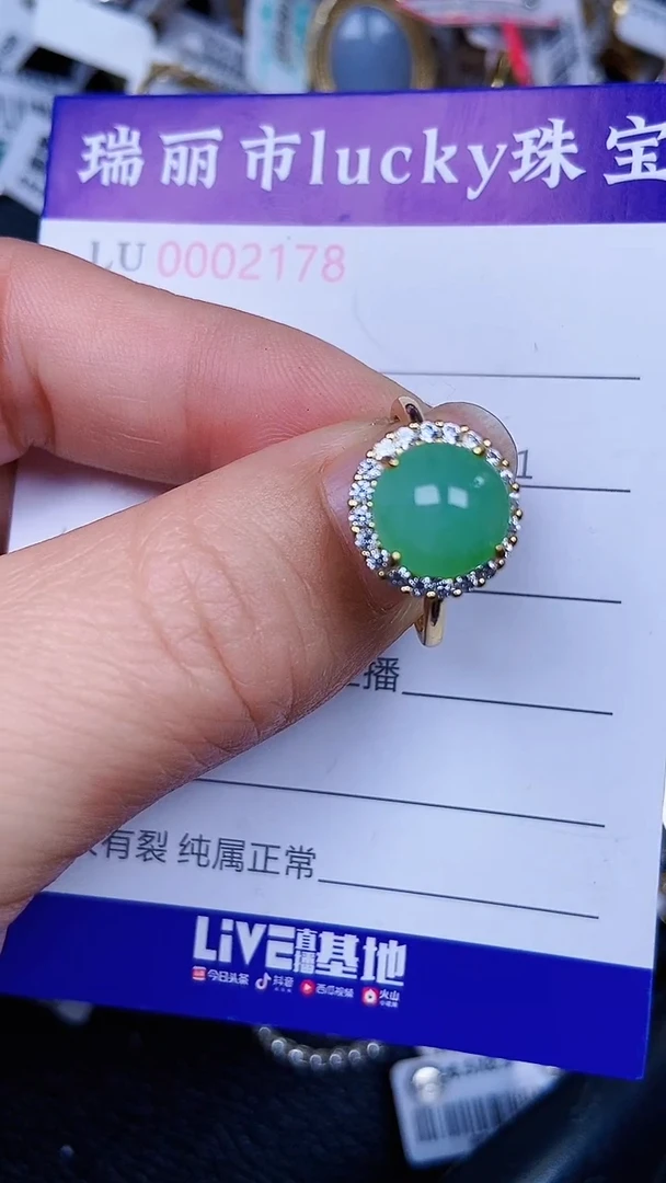 颈饰银S925镶嵌翡翠1758