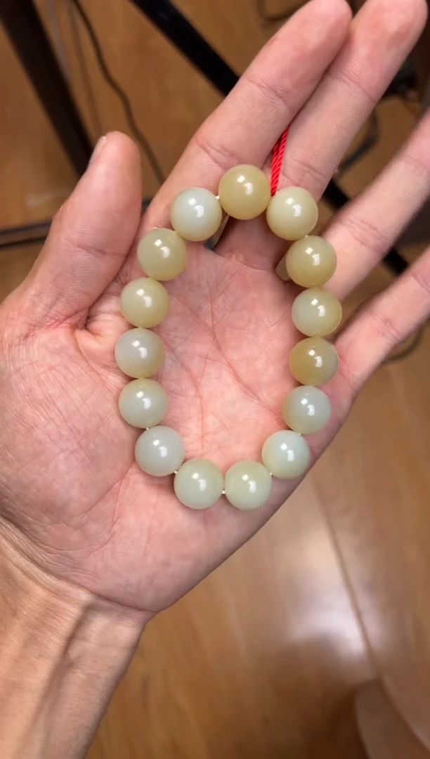 未镶嵌手串和田玉迪克兰手串卡14 81分