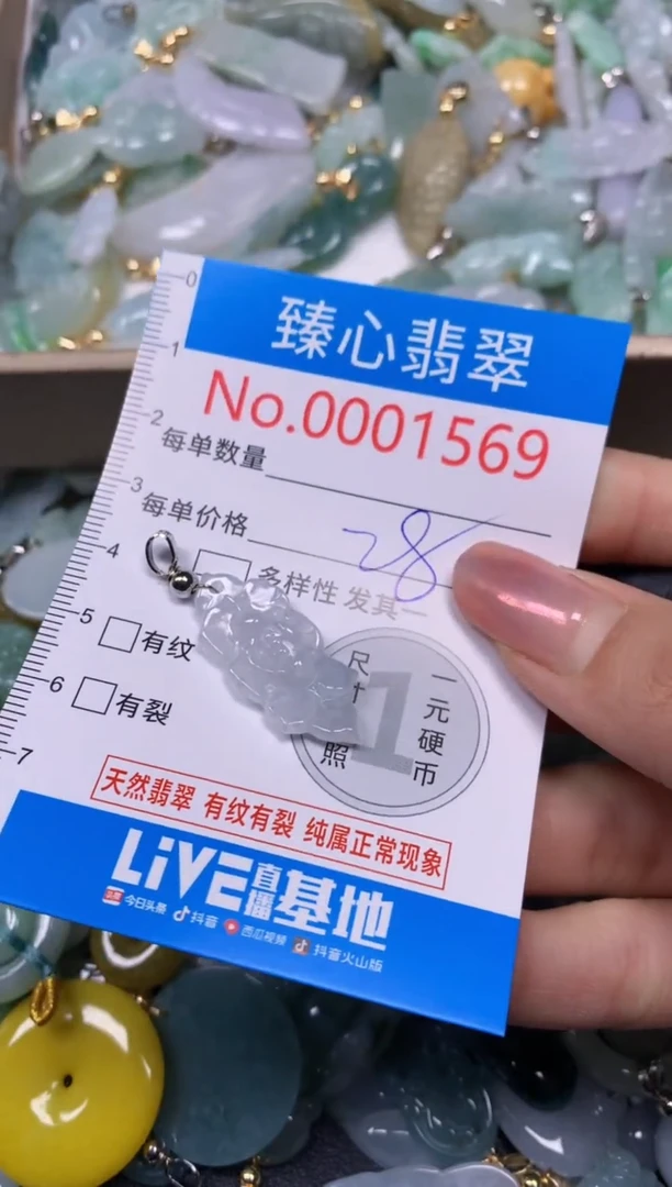 【闪购商品】翡翠颈饰未镶嵌含绳0001569