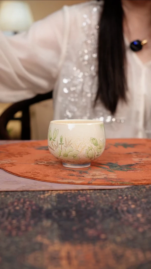 杯景德镇陶瓷杯碗柴烧多人