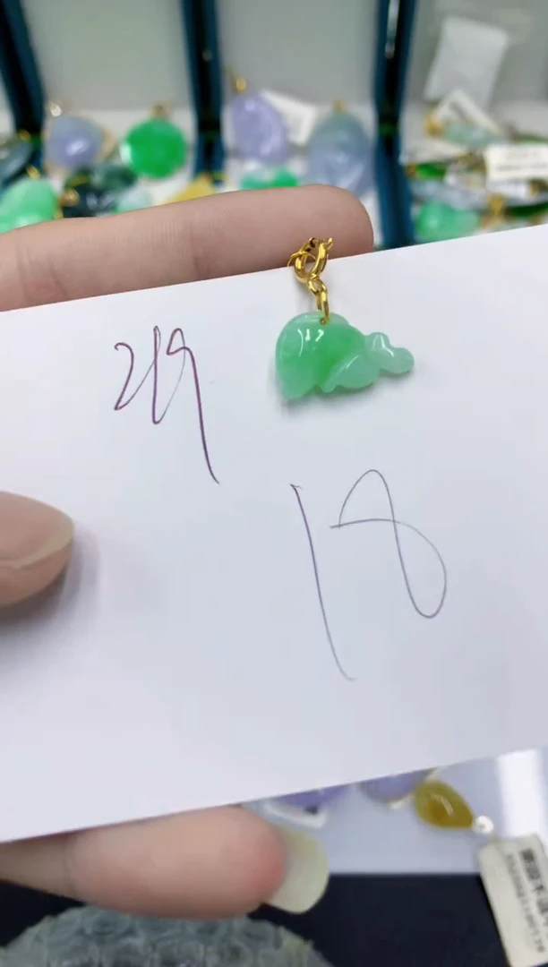 翡翠未镶嵌颈饰缅甸A货翡翠