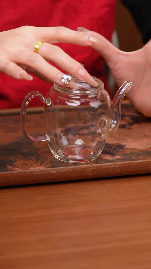 【闪购商品】玻璃茶壶/小满月壶/粉色/小满怀