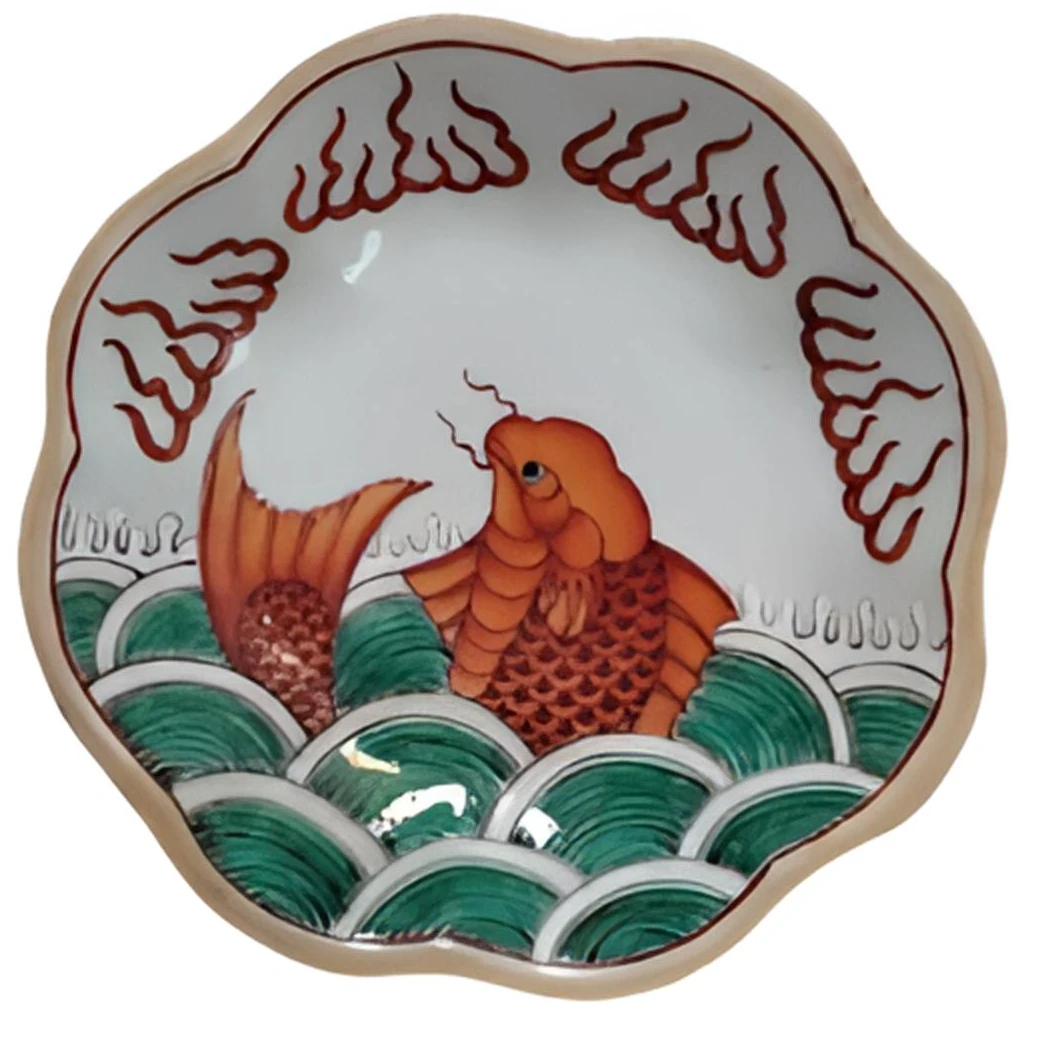 AS06790 清 光绪  粉彩高足赏盘 GZ