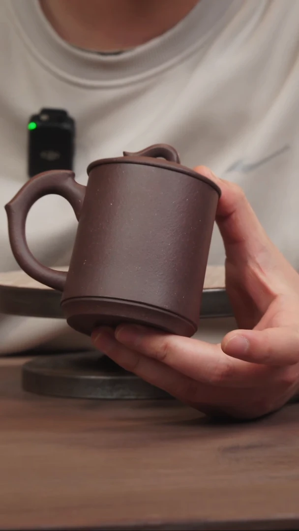 【闪购商品】紫砂茶壶木门紫泥盖杯