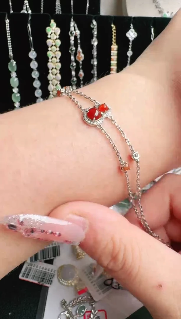 银S925镶嵌戒指翡翠.