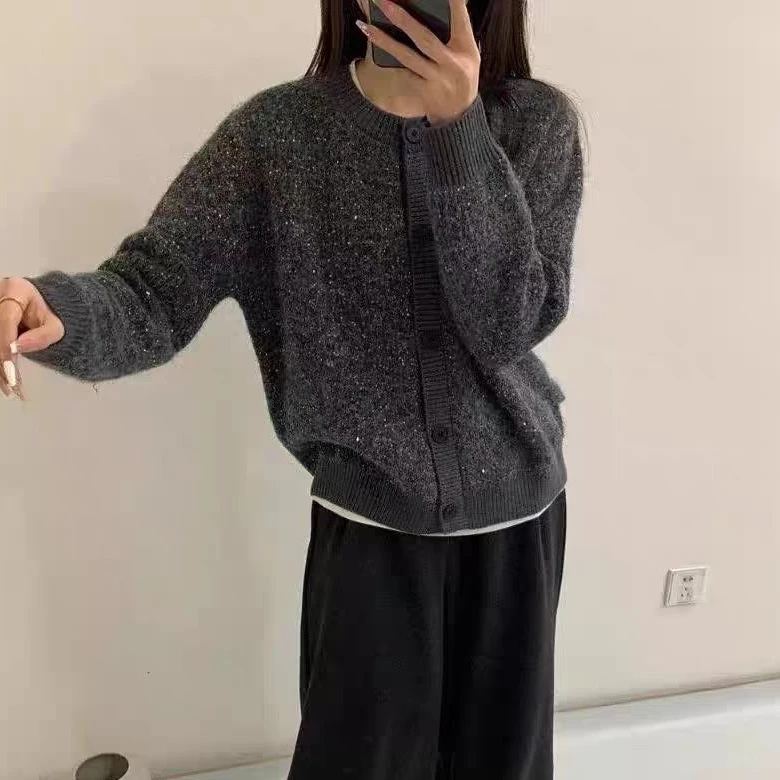 00014重工开衫毛衣