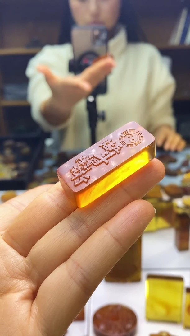 琥珀颈饰未镶嵌SN92-97（九字真言）