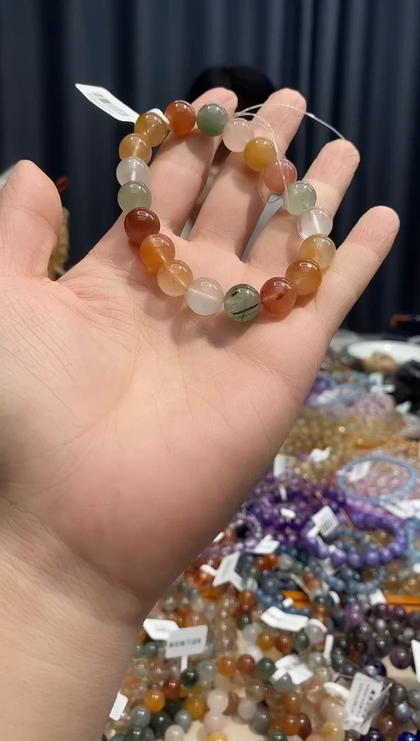 未镶嵌手链水晶睡*兔毛