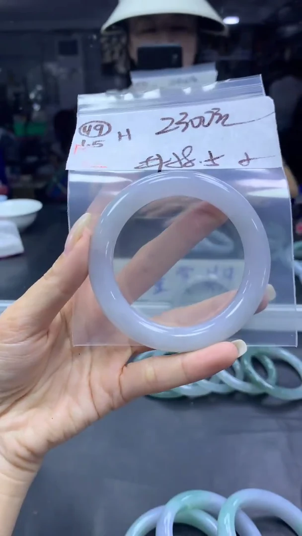 未镶嵌定制翡翠49手镯58.5纹+2300元+拍一发一