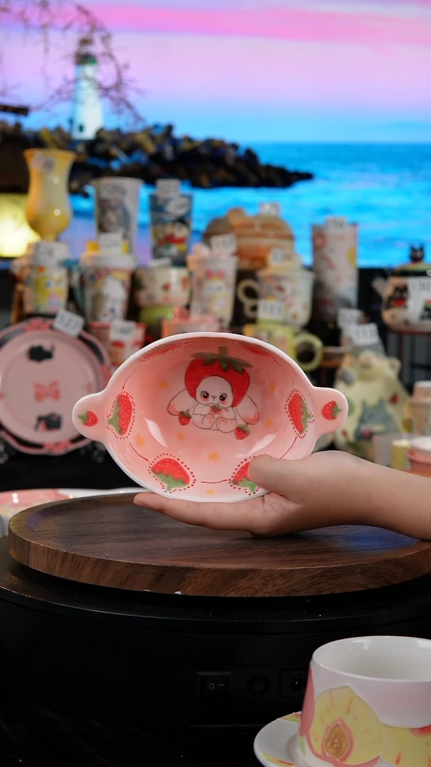 陶瓷便携款景德镇手工手绘陶瓷