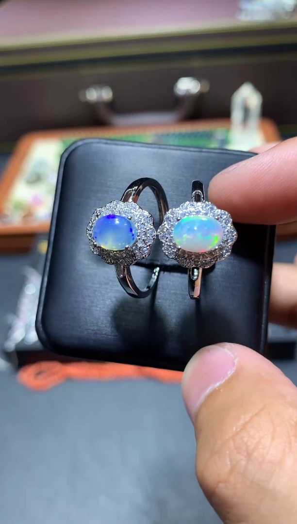 欧泊未镶嵌戒指W18【多样性发其一】