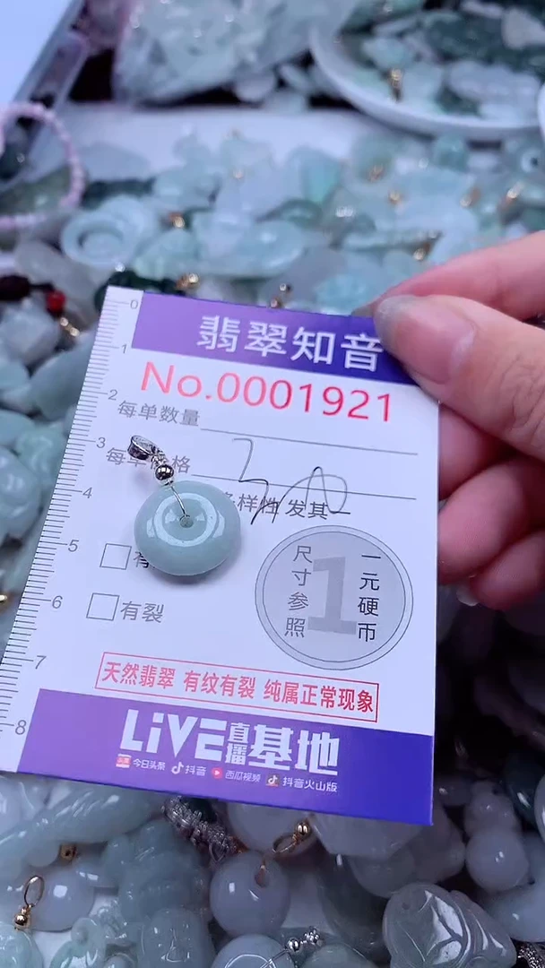 翡翠未镶嵌吊坠(不含链)19121