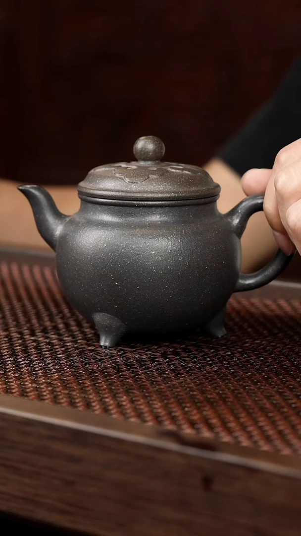 茶壶紫砂岩中泥大彬如意