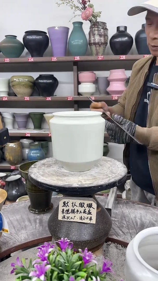 12-5-高17口13瑕-花盆