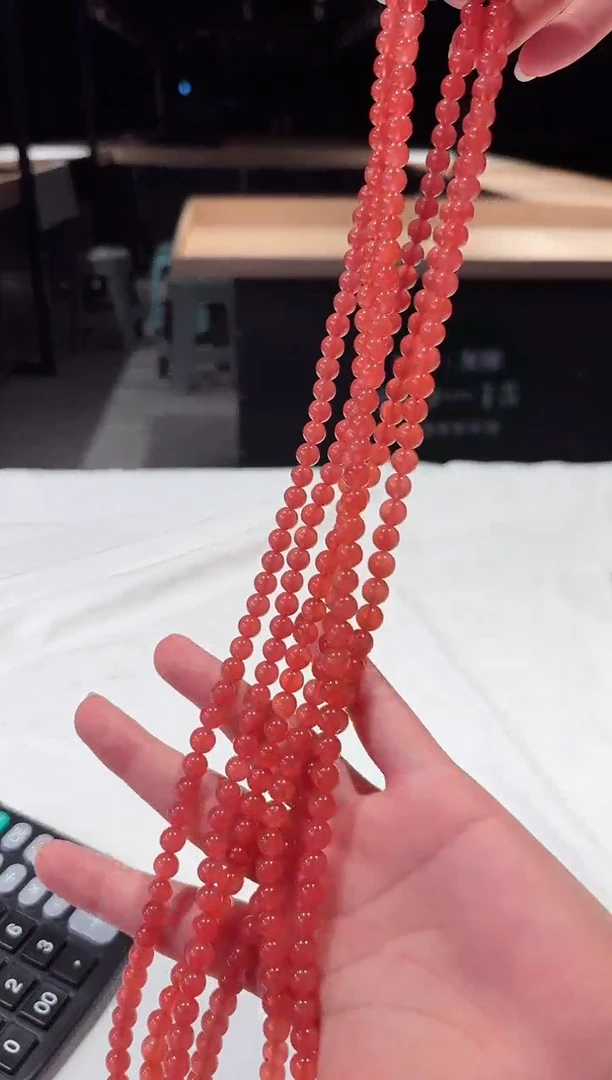 南红玛瑙未镶嵌颈饰06018051随机发仅一件