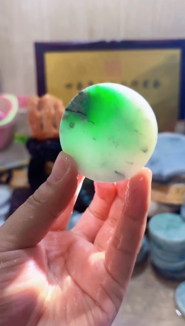 翡翠挂件未镶嵌A货常星2660
