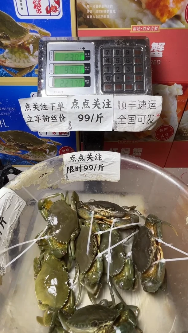 中国大陆福建漳州青蟹