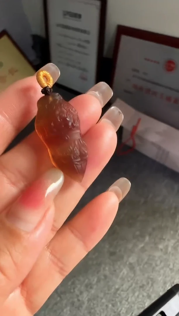 琥珀颈饰未镶嵌#67缅甸琥珀吊坠