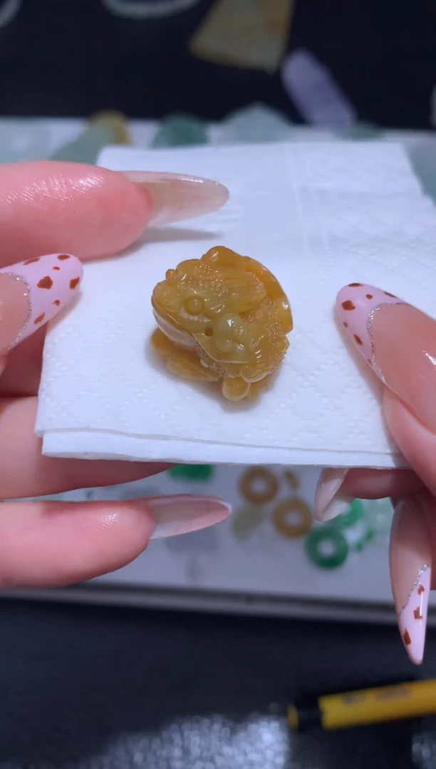 未镶嵌定制翡翠金蟾