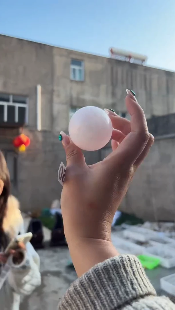 摆件未镶嵌水晶粉水晶球550