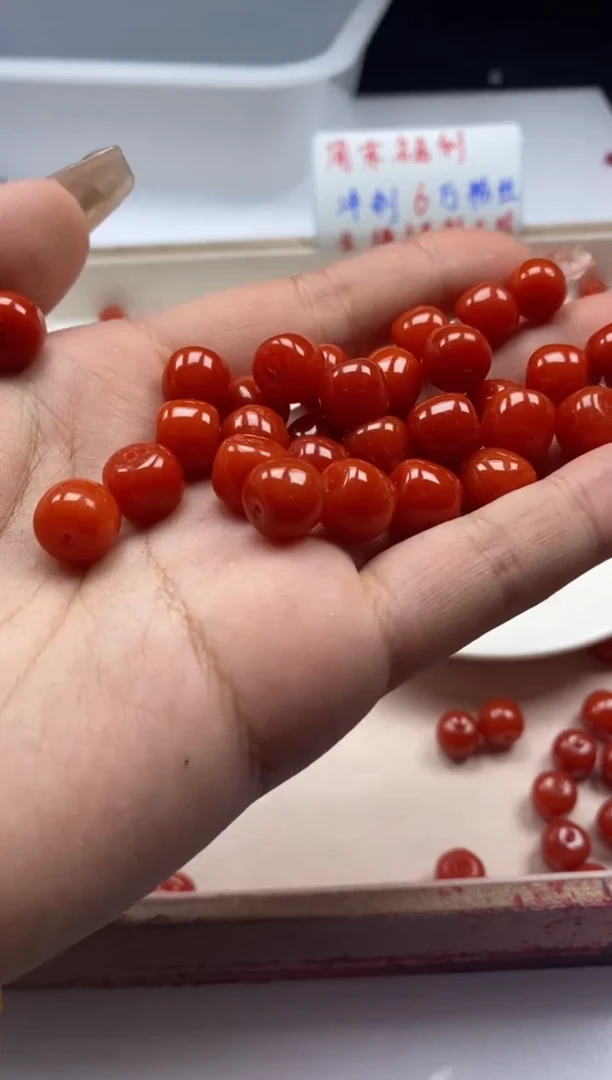 【闪购商品】南红玛瑙颈饰未镶嵌w1159满肉南红老型10*9mm*10