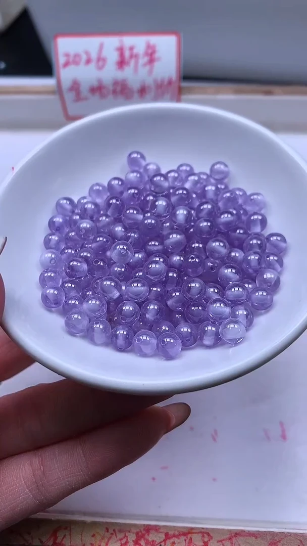 未镶嵌天然锆石散珠D535 冰紫锆石6mm10个8.8元