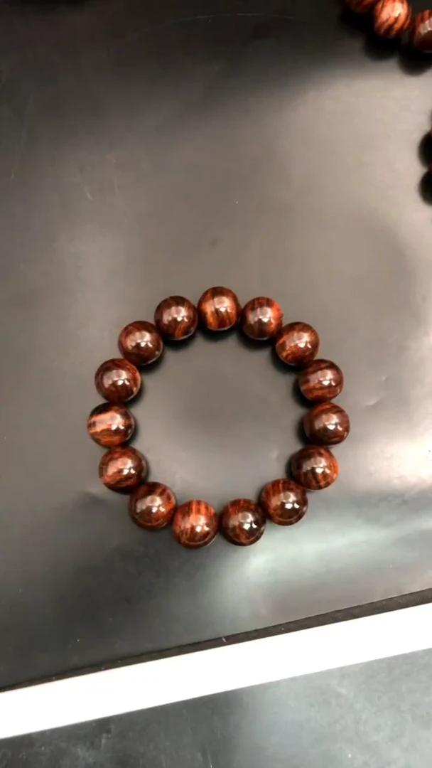 手串/手链黄花梨/降香黄檀海黄野生油梨1.5虎皮纹福利手串