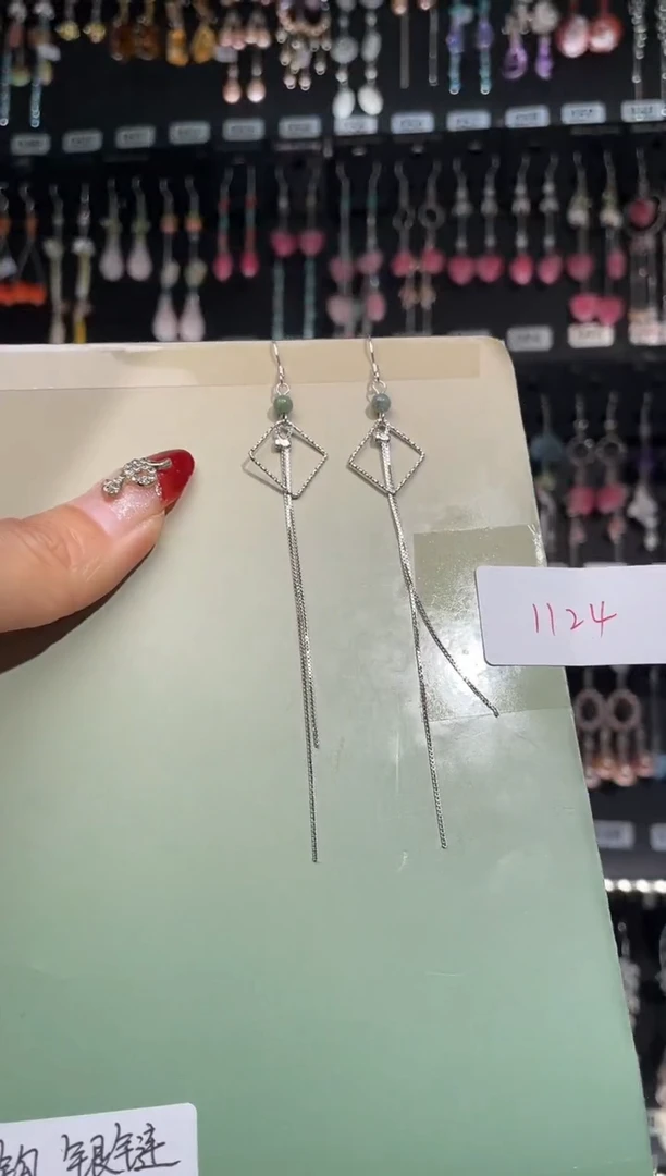 【闪购商品】紫晶耳饰银S925镶嵌喜欢拍