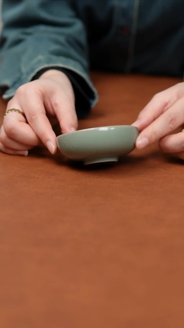 富山严选原矿汝瓷普洱杯