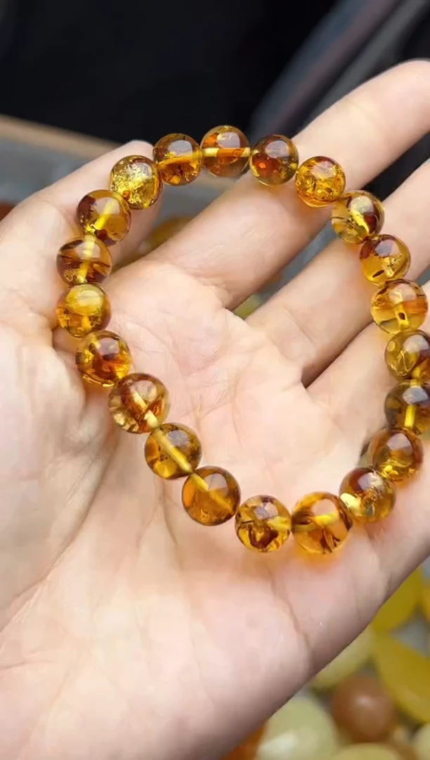 裸石蜜蜡未镶嵌天然蜜蜡微瑕珠子 假一赔万