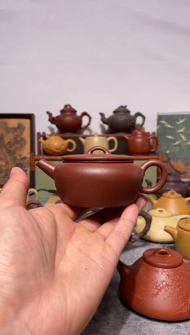 茶壶紫砂全手工宝山红皮龙大彬诗意140cc