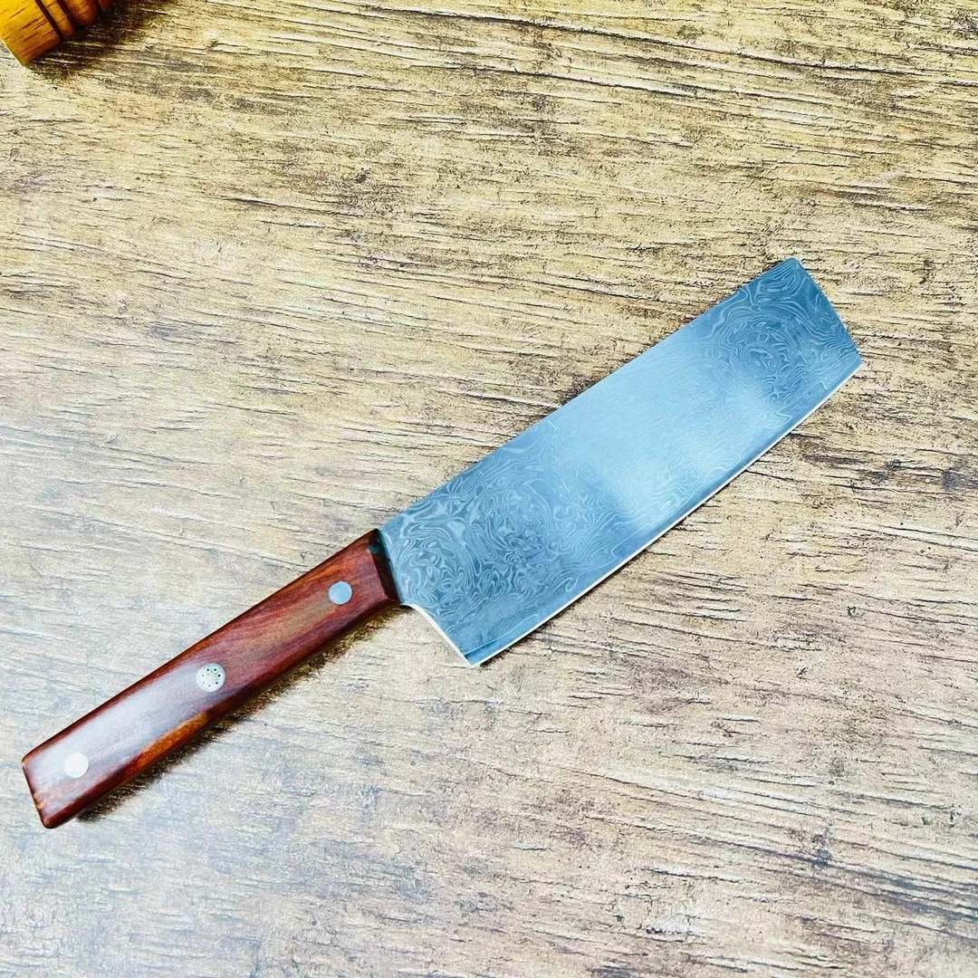 大马士革小菜刀家用不锈钢小切片刀锋利日式主厨师刀122