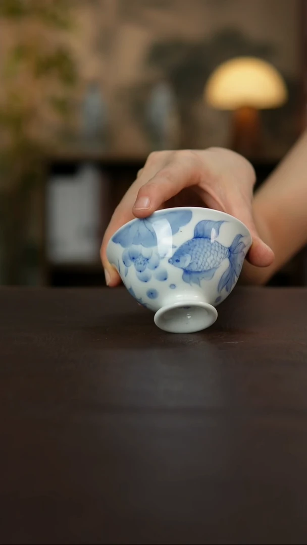 景德镇陶瓷杯碗柴烧多人