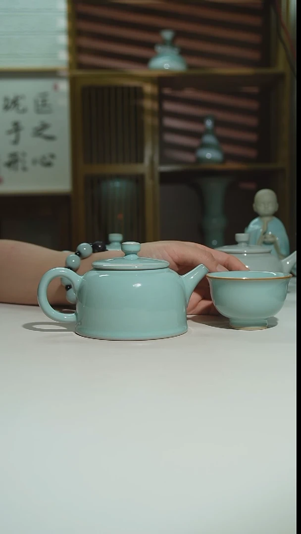 杯天青支钉运圈德钟壶二级0296加两压手杯