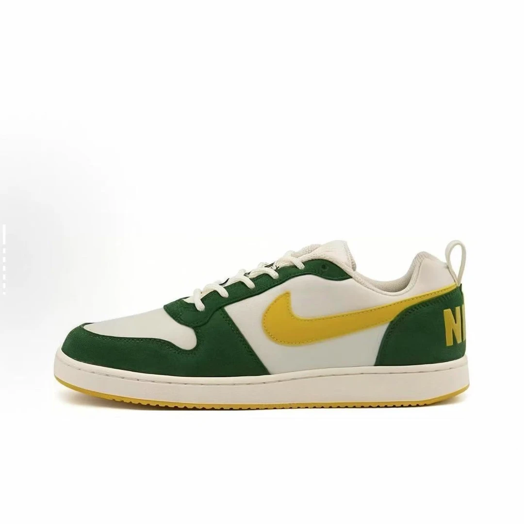 Nike/耐克 Court Borough Low 白绿黄防滑耐磨低帮板鞋844881-100