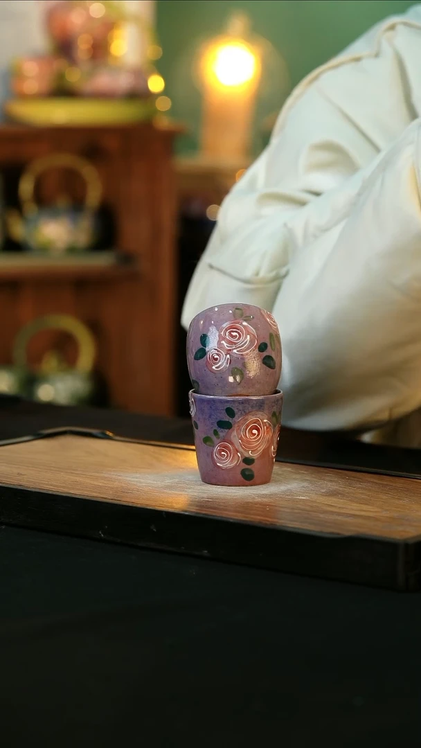 【闪购商品】杯手绘心瓷陶瓷浮力