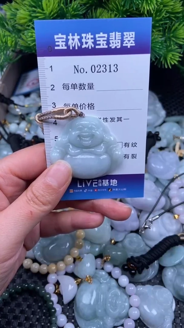 颈饰未镶嵌翡翠天然缅甸翡翠2313