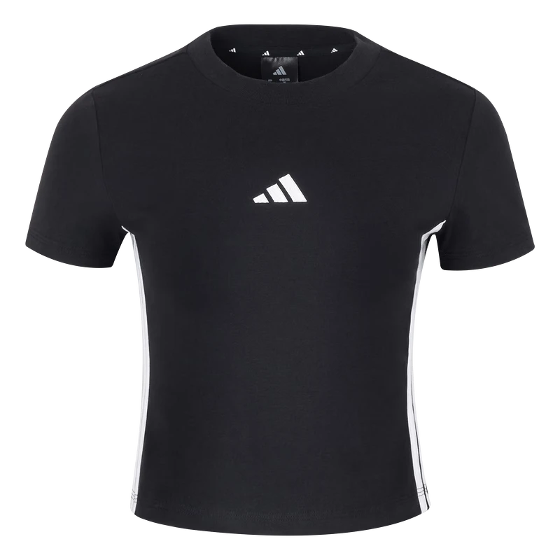 【滔搏联动】Adidas阿迪达斯女子玩球穿搭圆领潮流T恤短袖 JY8570