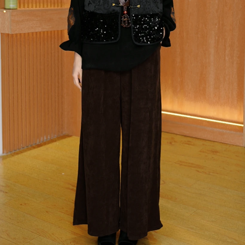 268-2/新款裤子时尚减龄百搭高级宽松显瘦阔腿休闲裤